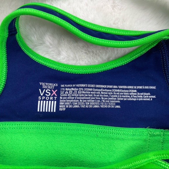 Victoria Secret Sport Green & Blue Sports Bra - Picture 6 of 6
